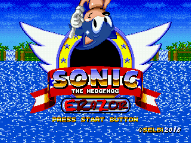 Sonic ERaZor (v6.0) Title Screen